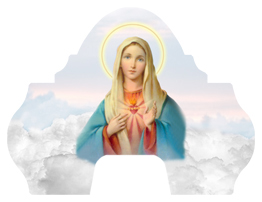 DARAY-L-108-WT Immaculate Heart Clouds White